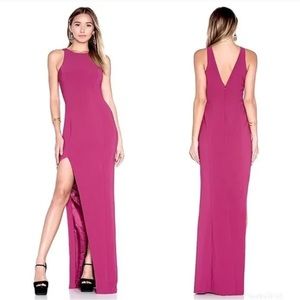 Jay Godfrey Ford Gown (Plum/Rosewood)